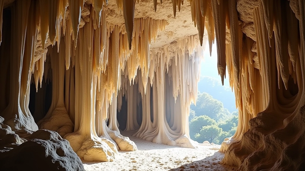 Vistas espectaculares de estalactitas y estalagmitas en la Cueva del Camuy