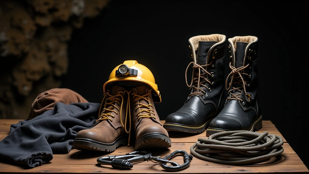 Equipo de seguridad y ropa recomendada para exploración de cuevas
