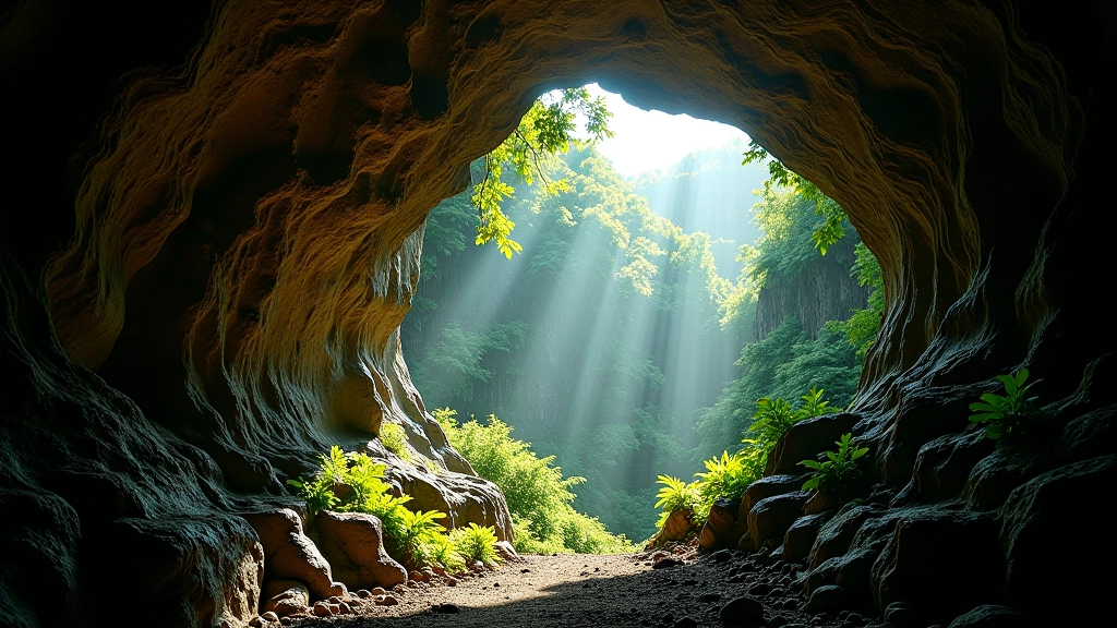 Entrada de la Cueva del Camuy iluminada por luz natural
